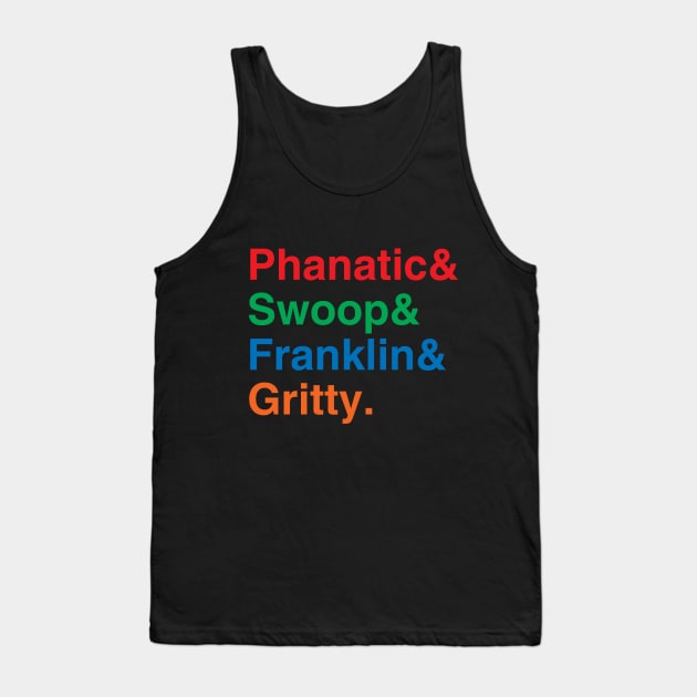 Philly Mascots List Tank Top by GloopTrekker